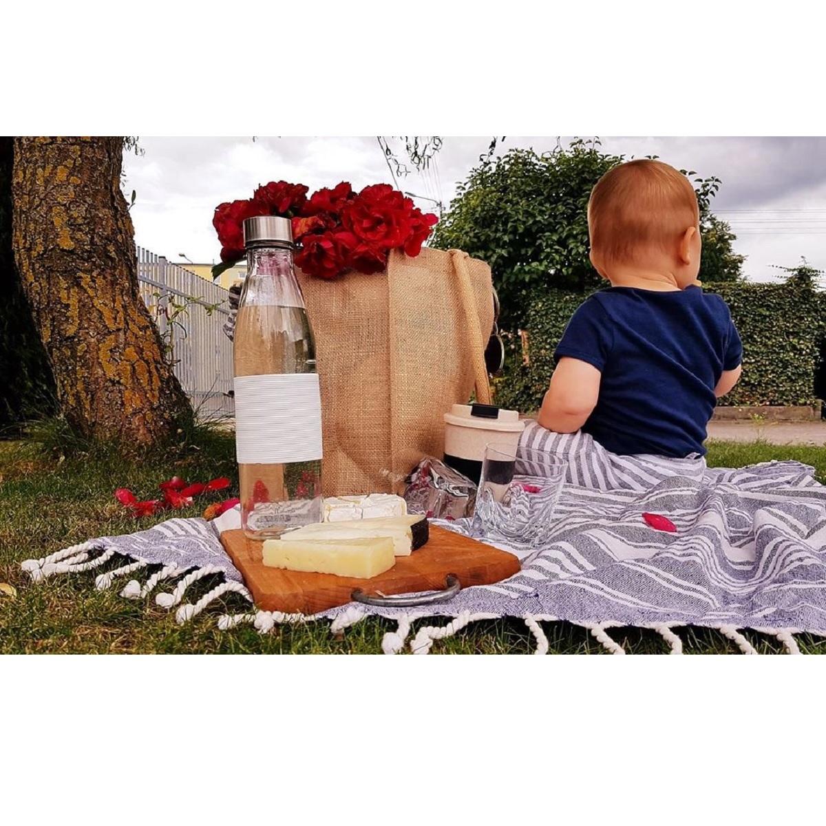 R08507.13 - Torba na zakupy z juty Natural Shopper, beżowy 