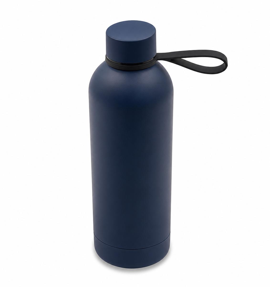 R08993.42 - Butelka termiczna z uchwytem Mendoza Duo 500 ml, granatowy