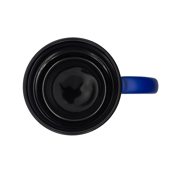 R85324.04 - Kubek ceramiczny Velluto 350 ml, niebieski 