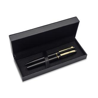 R02351 - Zestaw piśmienniczy Mirrores, czarny 