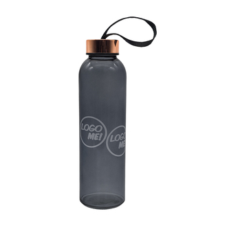 R08169 - Szklana butelka Lux 500 ml, złoty 