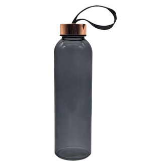 R08169 - Szklana butelka Lux 500 ml, złoty 