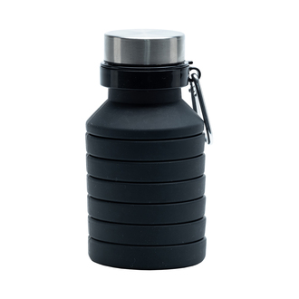 R08436 - Składany bidon sportowy Makalu 550 ml, czarny 