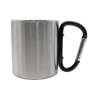 R08464 - Kubek stalowy Denali 220 ml, czarny 